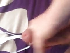 Middle-aged man cumming in thongs 2