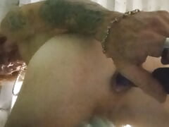 Solo play me wanting cock in my mouth and one in my ass