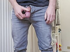 Only piss on the floor with a big cock