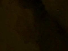 Very quick peek walking at night