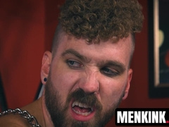 Buffed Bennett Anthony injecting dildo machine in Jayson Parkers hole