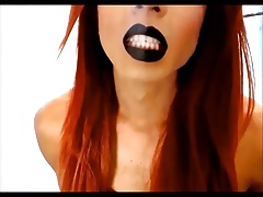 Redhead latina stroking and cumming