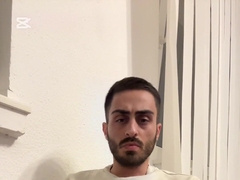 Turkish man draining of his penis