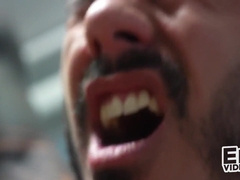 Burgler fucked in the garage