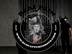 Guy Hanging On A Chain Get Punishment