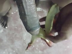 Pink banana with red banana