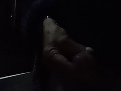 Wanking in garden