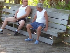 Gordito se la mete a abuelo en publico34