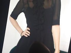 Cum tribute to my friend in Black dress