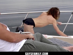 Step Father Arches Over His Son-in-law to Gobble His Caboose - Gaysfamily