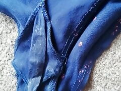 Cum in wife's panties & socks worn today