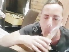 Serving my neighbor's cock
