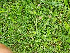 Master Ramon walks barefoot and pisses horny while sitting on the park bench in his sexy shorts