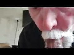 Daddy sucking black dick