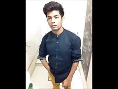 Indian Desi boy Jerks in Bathroom