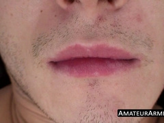 Hung latino dude plays pocket pool with his hairy boner