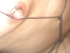 On the Highway with Heels & Fishnet Stockings Analplug