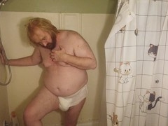 Sissy femboy gets wet and wild with Bad Dragon dildo in shower