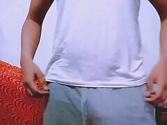 Dick shaking and body showing.