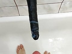 Cumshot on my bbc dildo