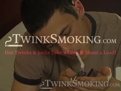 Hardcore chainsmoking while sucking each others cock by hotties London Lane and David