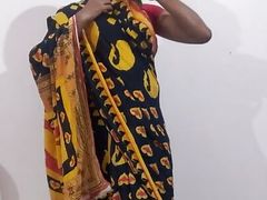 Gunjan crossdressers in saree