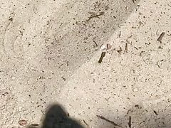 masturbate on a nude beach