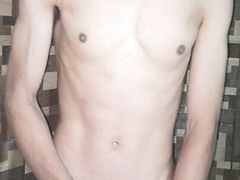 Teen boy jerk off after school