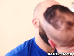 Athletic Marco Napoli sucked off by muscular raw cock rider