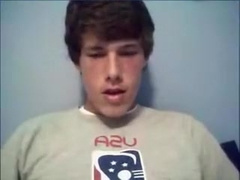 College guy jerk-off