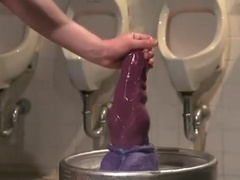 Bondage Ass Stretched On The Bad Dragon Dildo With Branden Forrest And Van Darkholme