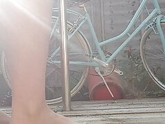 Outside