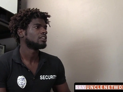 SayUncleNetwork.com - Security officer catches thief and delivers hardcore bareback fuck