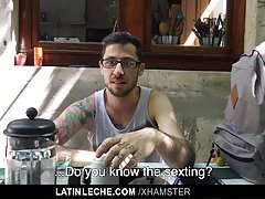 LatinLeche - Two hotel strangers agree to fuck on cam for ca