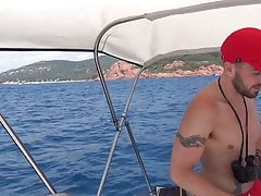 Twink fucked like a slut on a boat at sea by Mathieu Ferathi