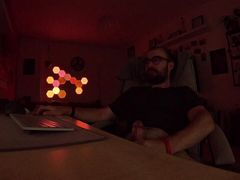 Home office in the early morning