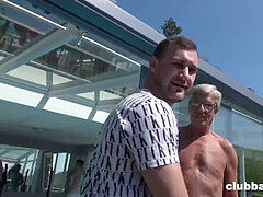 Outdoor, senior gay, gay twink