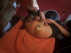 Solo fucker keeps finding new things to insert