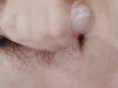 Jerking my big cock till cum