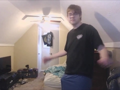 Nerdy guy has first threesome roleplay