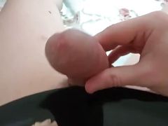 Big Cock Cums on Salad! Very Big Cumshot!