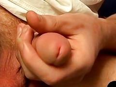 Homo hottie has a sensual boner jerk