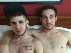 Brunette gay fuckers Alec Shea and Lance Matthews FUCK