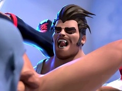 Superhero Twink with Huge Cocks