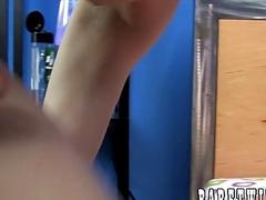 Handsome twink has his tight ass railed after wet blowjobs