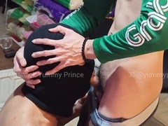 Straight guy gives a wild blowjob to sexy Grab rider Yummy Prince
