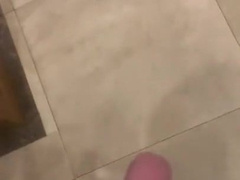 Attempting to get caught fapping off in public rest room