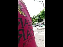 First challenge: exhibiting myself in the streets 23: Surprised and ejaculated