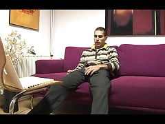 tommylads big cock sofa wank and cum load