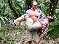 The day out in the woods for Billy Santoro and Josh Peters